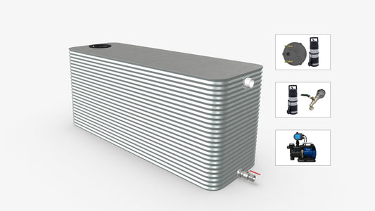 5000 Litre Squat Modline Water Tank With Pump Bundle Product Image