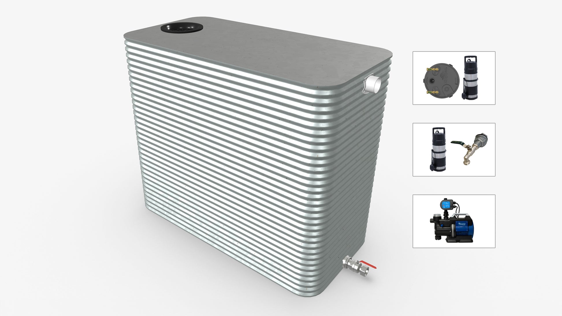 5000 Litre Tall Modline Water Tank With Pump Bundle Product Image