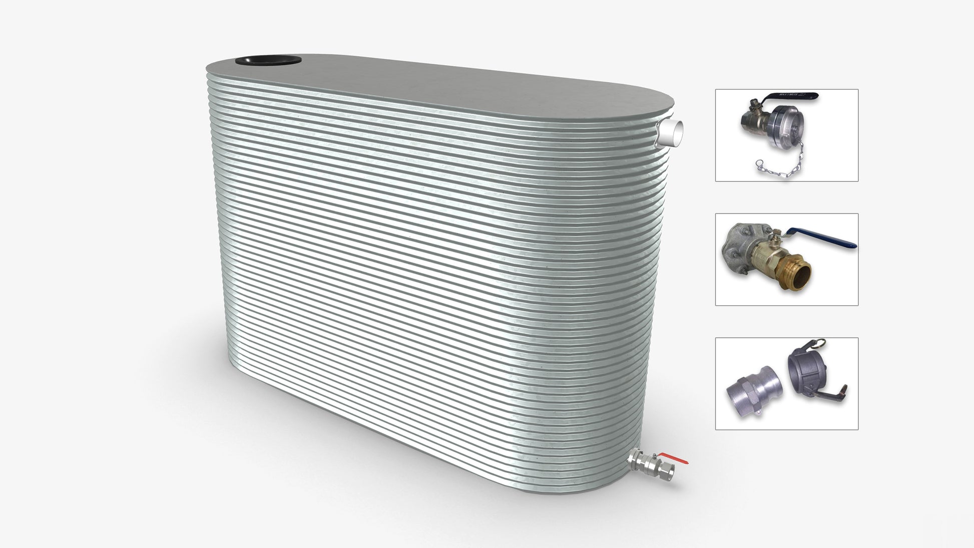 6000 Litre Slimline Fire Water Tank Product Image