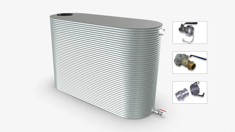 6000 Litre Slimline Fire Water Tank Product Image