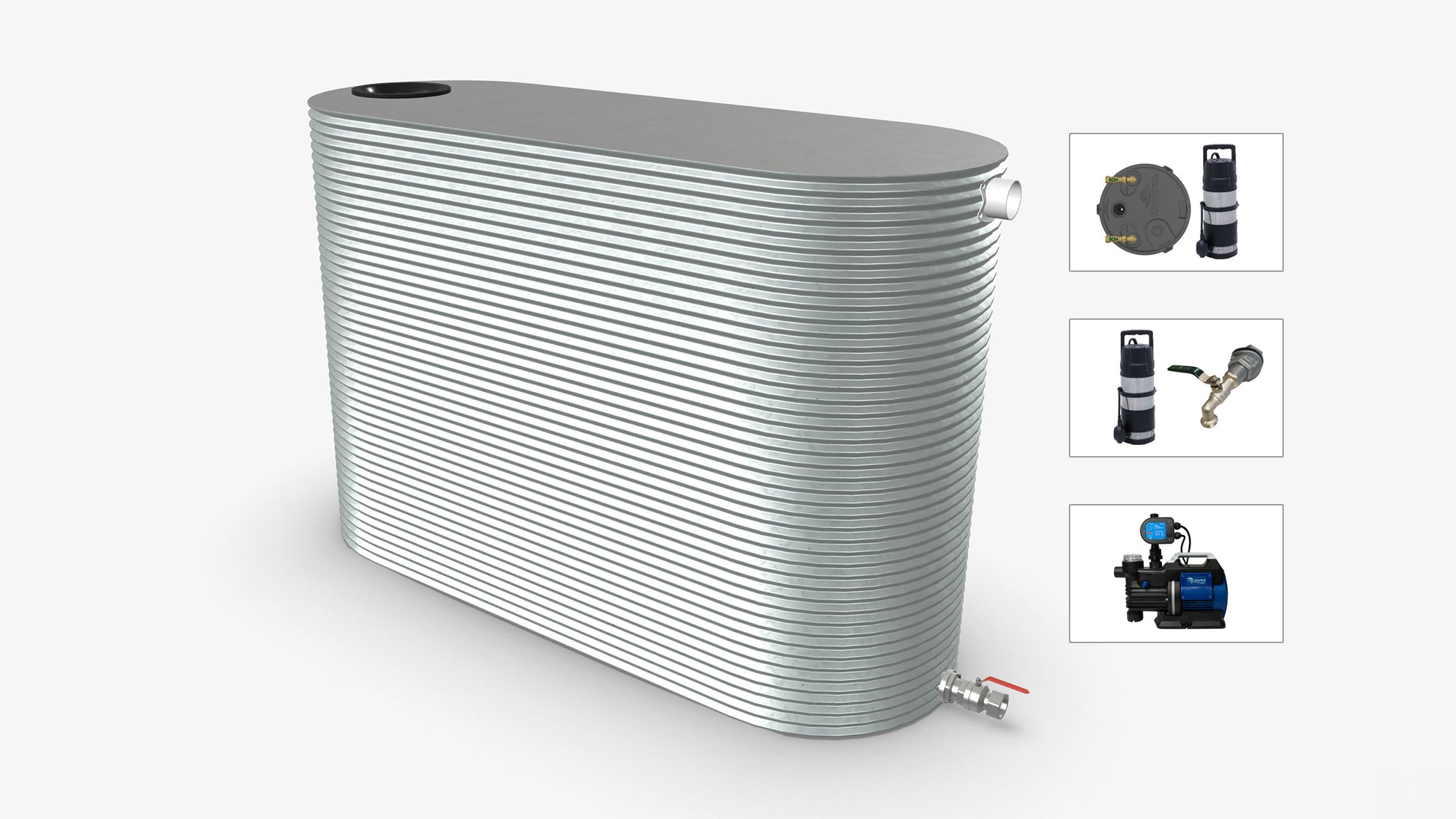 6000 Litre Slimline Water Tank With Pump Bundle Product Image