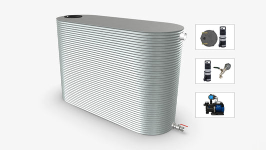 6000 Litre Slimline Water Tank With Pump Bundle Product Image