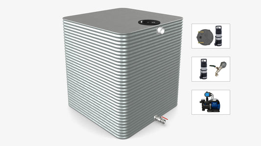 6000 Litre Square Water Tank With Pump Bundle Product Image