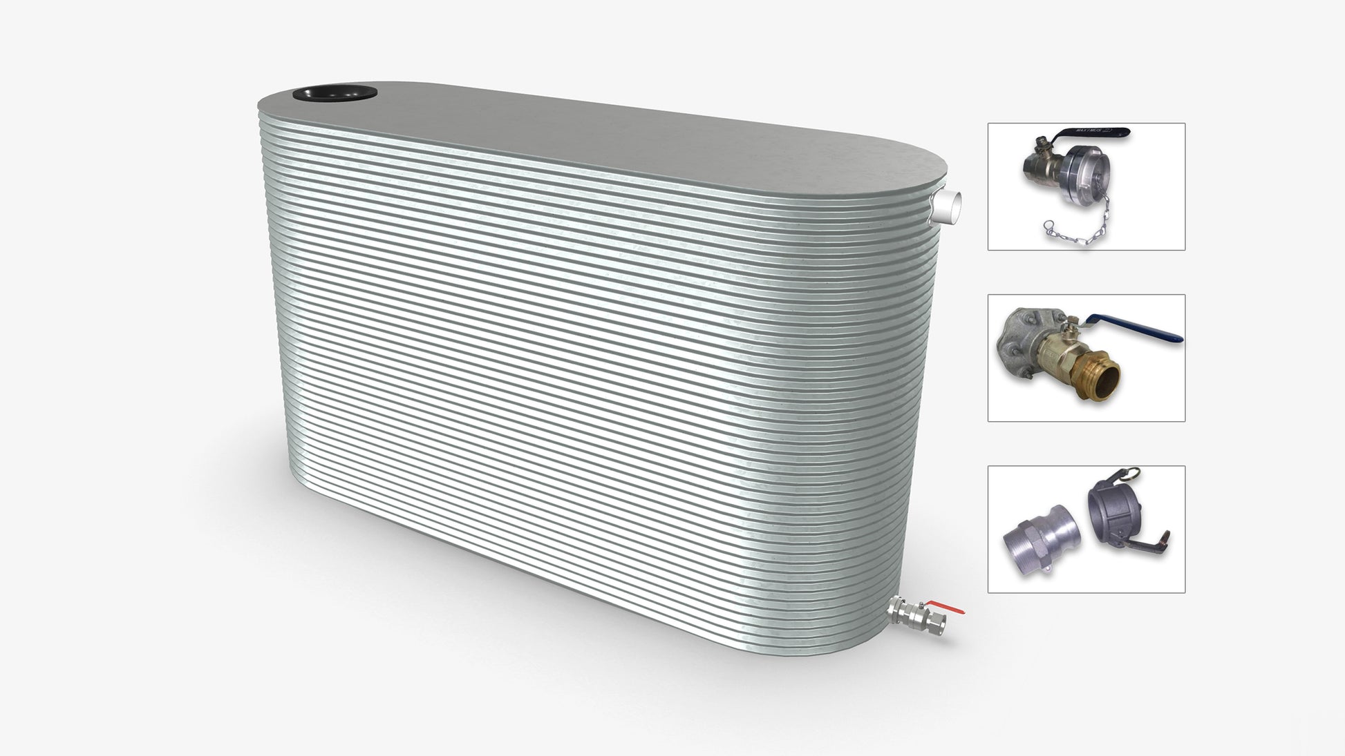 7000 Litre Slimline Fire Water Tank Product Image