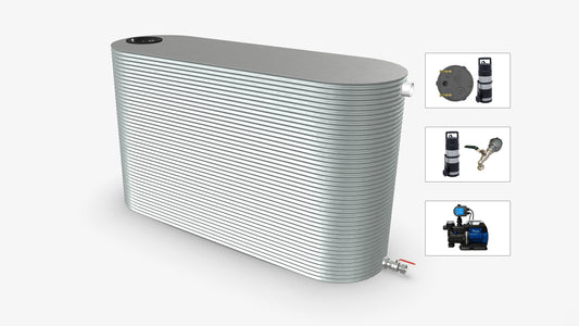 7000 Litre Slimline Water Tank With Pump Bundle Product Image