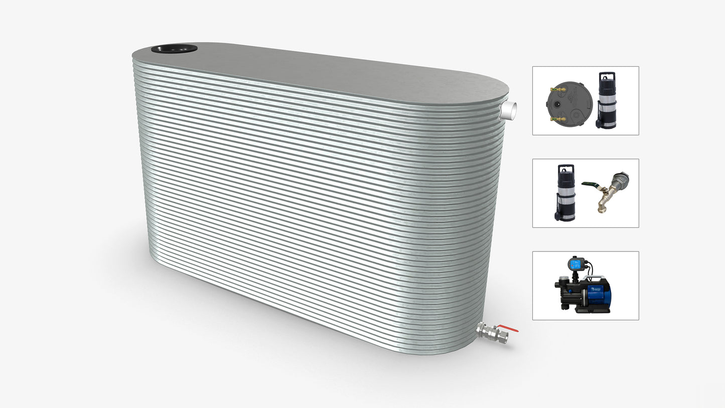 7500 Litre Slimline Water Tank With Pump Bundle Product Image