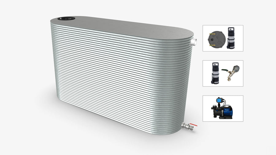 7500 Litre Slimline Water Tank With Pump Bundle Product Image