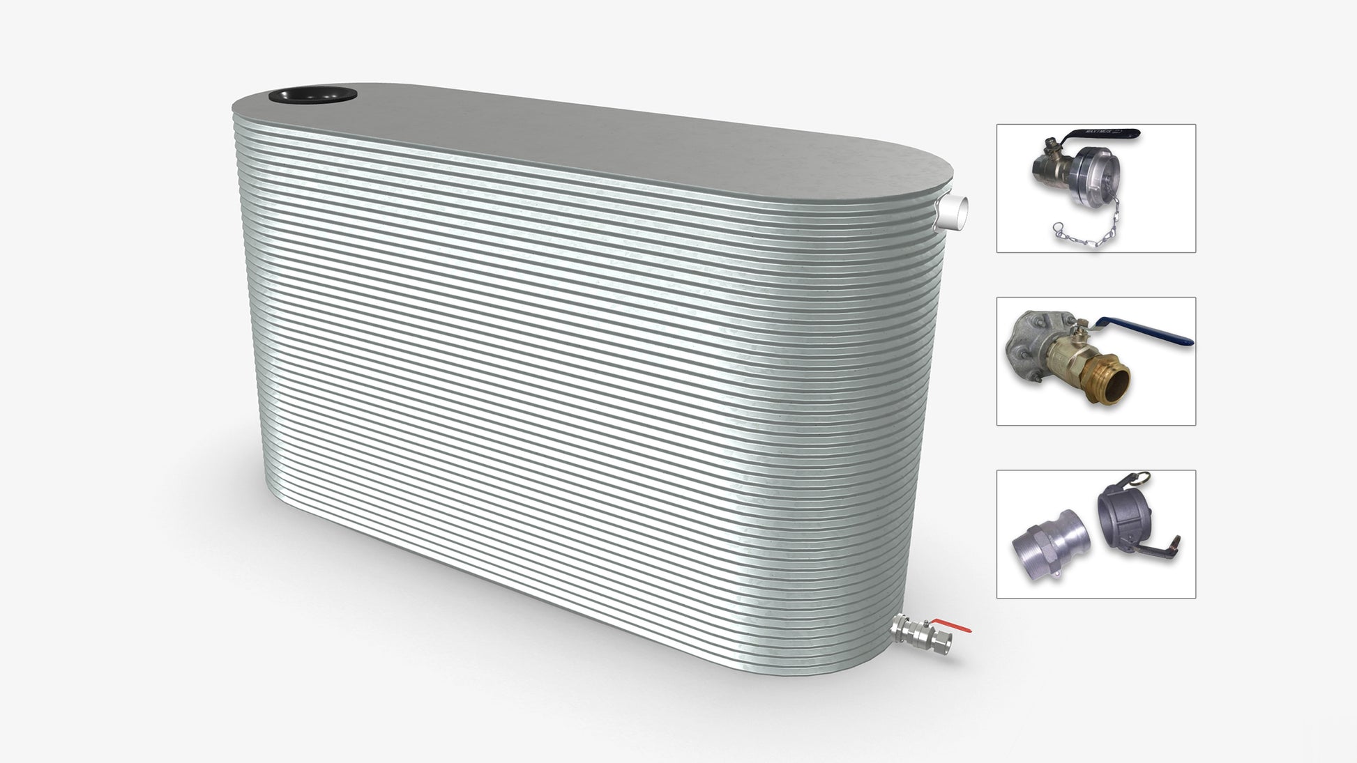 8000 Litre Slimline Fire Water Tank Product Image