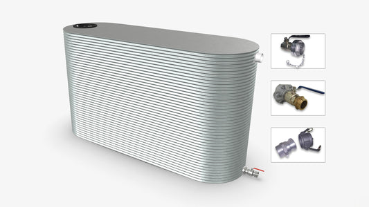 8000 Litre Slimline Fire Water Tank Product Image