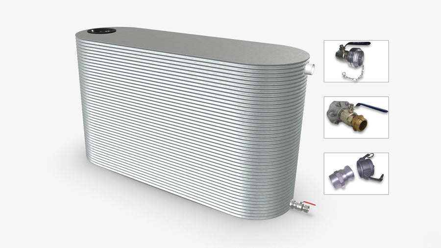 8000 Litre Slimline Fire Water Tank Product Image