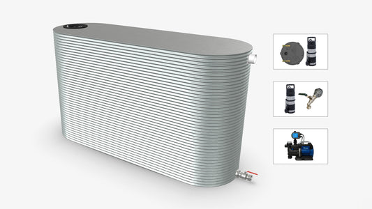 8500 Litre Slimline Water Tank With Pump Bundle Product Image