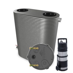 2000L Slimline Water Tank EvoIV Pump Package Claytech