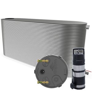 8500L Slimline Water Tank EvoIV Pump Package Claytech