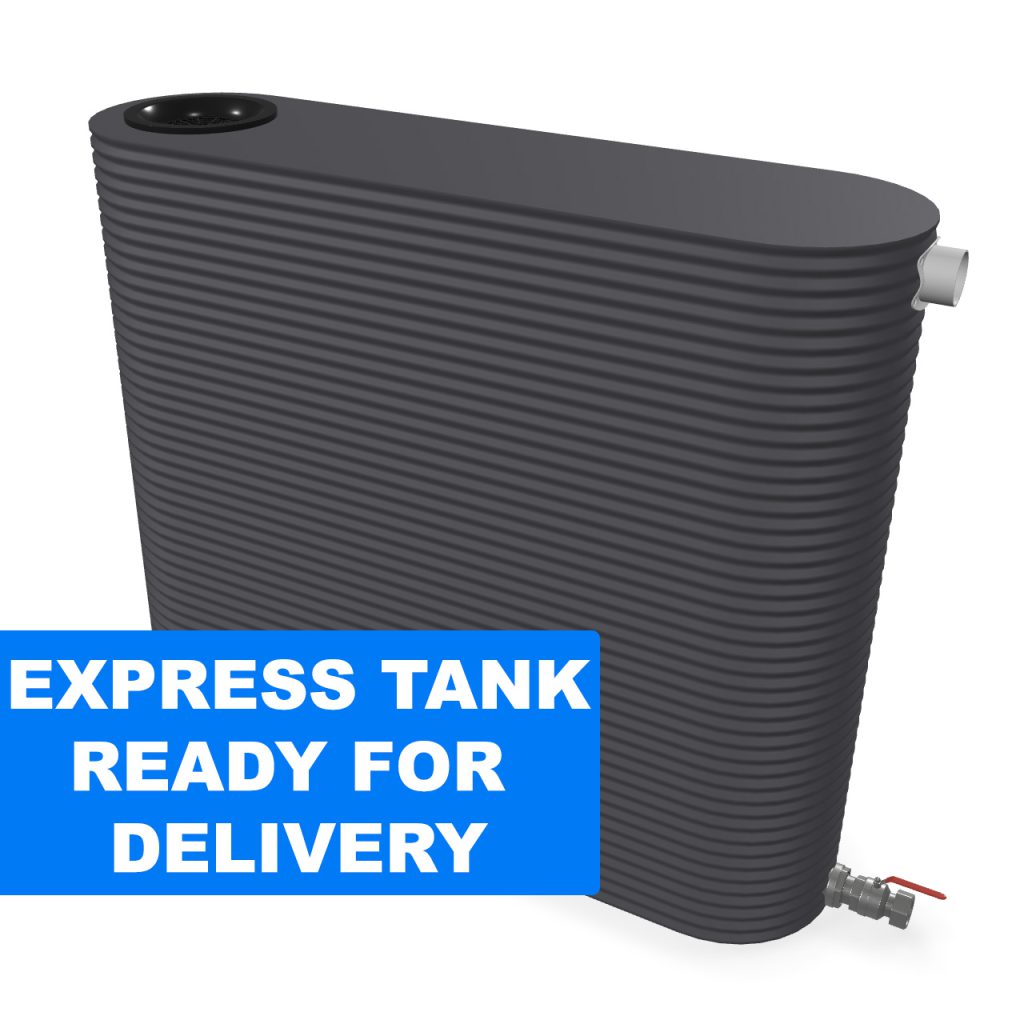 2000L Slimline Water Tank Monument With Banner