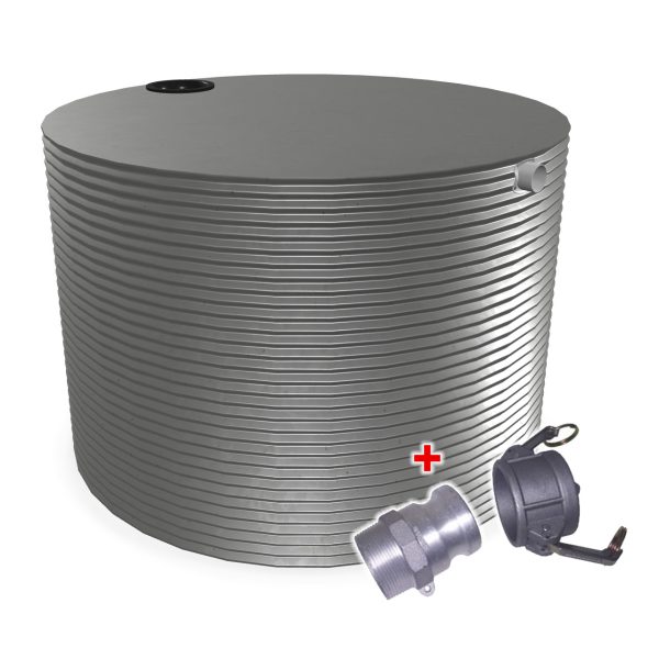 10000L Round Water Tank With CAMLOCK Fire Fitting