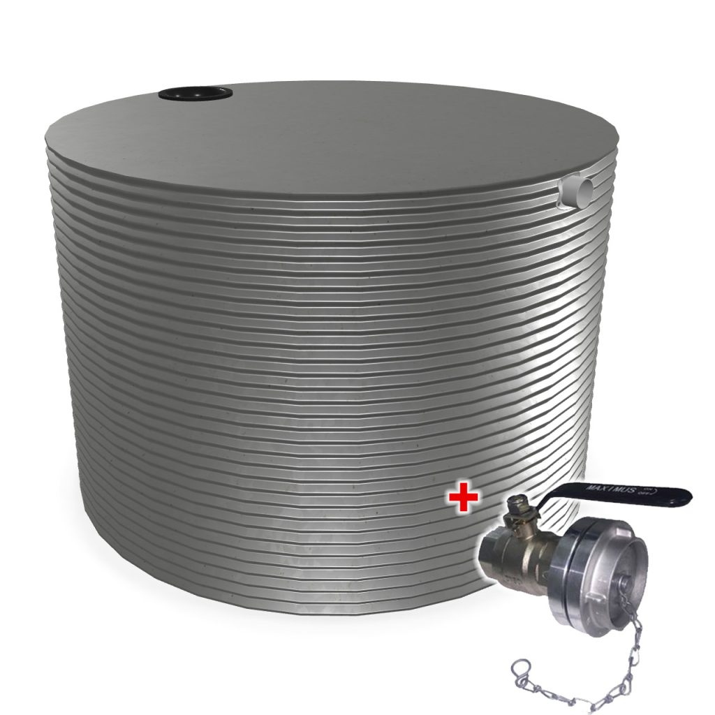 10000L Round Water Tank With STORZ NSW Fire Fitting