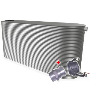 10000L Slimline Water Tank With CAMLOCK Fire Fitting