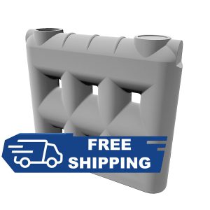 1000L - Kpoly Slimline Water Tank V2 White