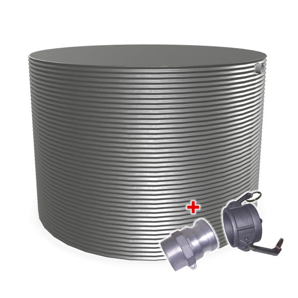 20000L Round Water Tank With CAMLOCK Fire Fitting