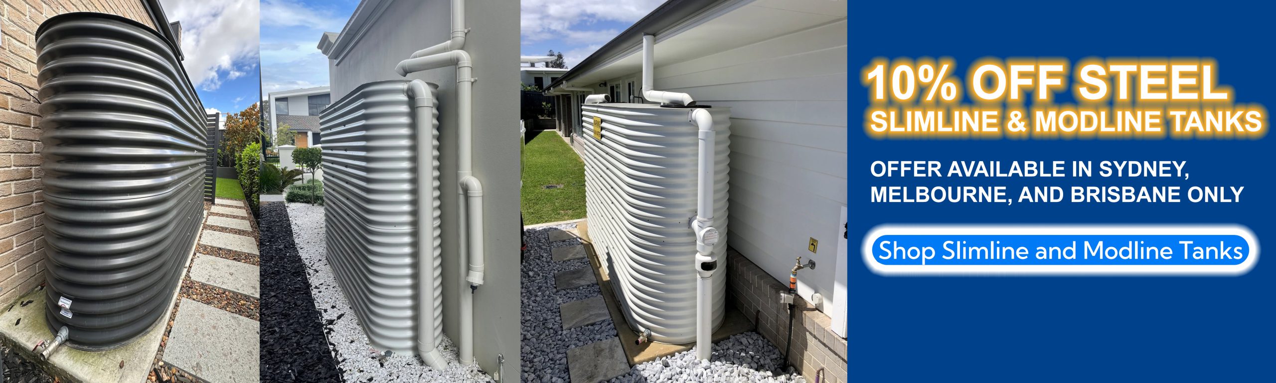 Steel Slimline Modline Water Tank offer banner